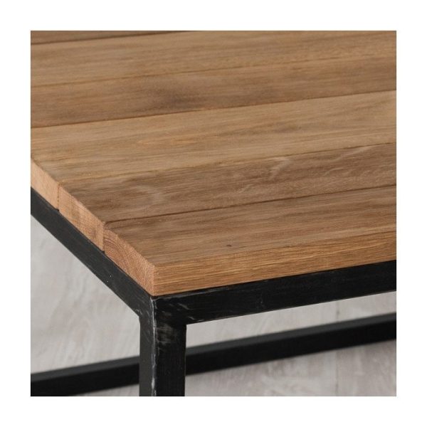 Журнальный стол Liverpool I из массива дуба и металла  — изображение 4