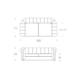 Диван Chestor Синий  — изображение 6