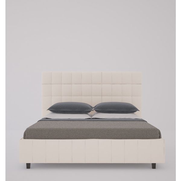 Кровать Shining Modern 160х200 см Велюр Светло-бежевый — изображение 5