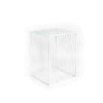 Журнальный стол Poole lite white матовое стекло