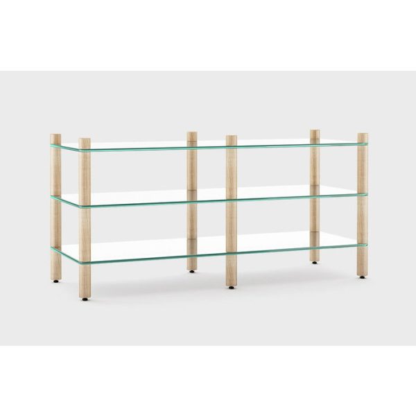 ТУМБА ПОД ТВ Latitude SAGA GLASS SET 003 светлый ясень — изображение 2