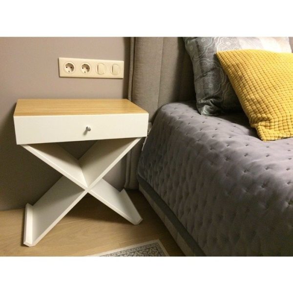 Тумба Bdesign Bonn белая, дуб — изображение 4