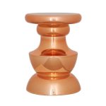 Табурет-столик из смолы золотого цвета