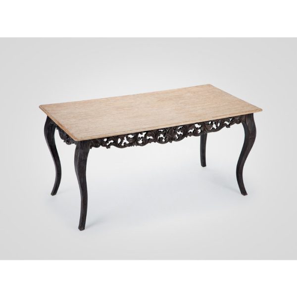2251product_gallery_photo_61b3557f-9f9c-4def-b7d8-acff614508b5.jpg Стол прямоугольный «Сицилия» из дерева махагони с ручной резьбой и столешницей в отделке шпоном минди — изображение 2
