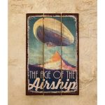 Деревянное панно airship