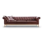 Диван Byblos с обивкой из кожи