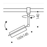 Спот Oligo HIGH FLIGHT с плафоном из металла с белой стеклянной вставкой — изображение 5