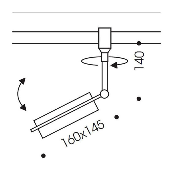 Спот Oligo HIGH FLIGHT с плафоном из металла с белой стеклянной вставкой — изображение 5