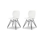 Набор 2х стульев CLAUDIO BELLINI НА МЕТАЛЛИЧЕСКИХ НОЖКАХ