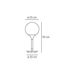 Настольная лампа Artemide Castore из термопластика и выдувного стекла  — изображение 8