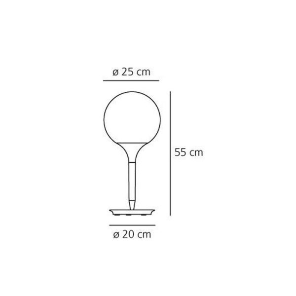 Настольная лампа Artemide Castore из термопластика и выдувного стекла  — изображение 8
