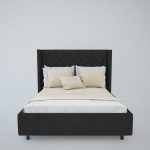 Кровать Wing-2 160х200 см Лён Тёмно-серый — изображение 5