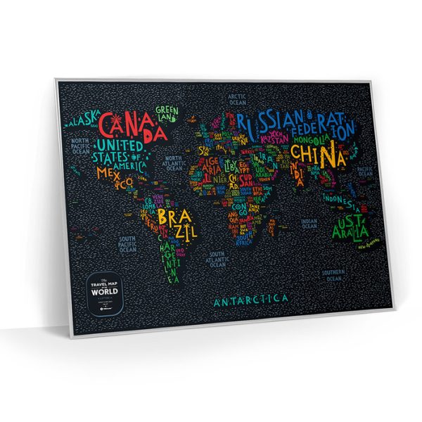 Карта travel map letters world — изображение 16