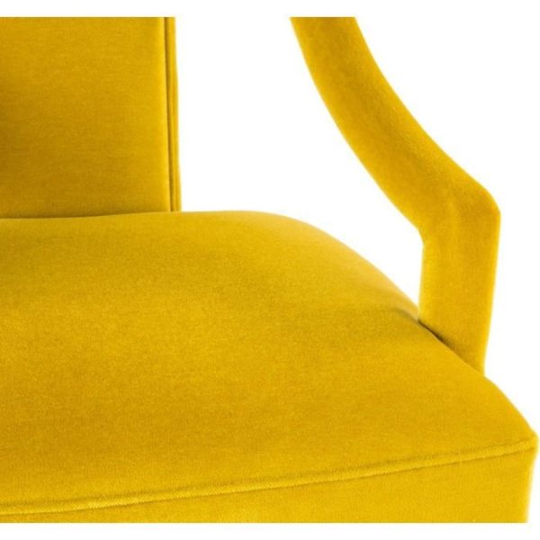 Стул Adora с подлокотниками желтый — изображение 7