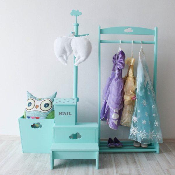 Детская вешалка на ножке бирюзовая — изображение 7