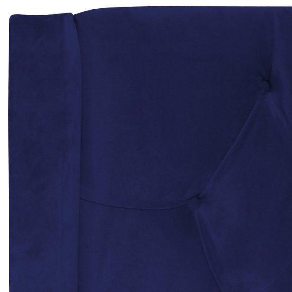 Кровать Wing-2 180x200 см Велюр Синий — изображение 8