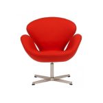 Кресло Swan Chair Красный Кашемир