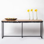 Стол консольный Chantik Litchi natural 180