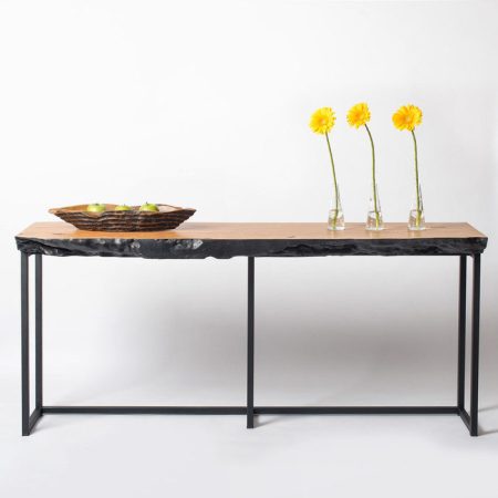 Стол консольный Chantik Litchi natural 180