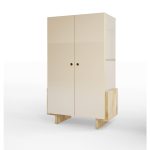 Шкаф Bdesign Ecocomb-1 ясень бежевый глянец
