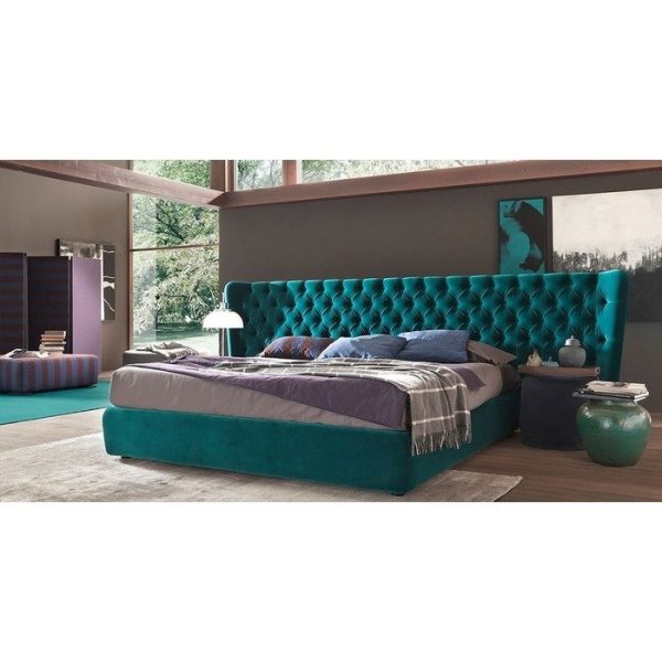 Кровать Letto GM 20 с обивкой из экокожи или велюра 160х200 см — изображение 3