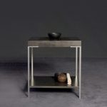 Прикроватный Журнальный столик JNL Allegretto Side Table с каркасом из нержавеющей стали — изображение 2