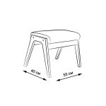 Банкетка Sputnik Callisto синяя — изображение 3