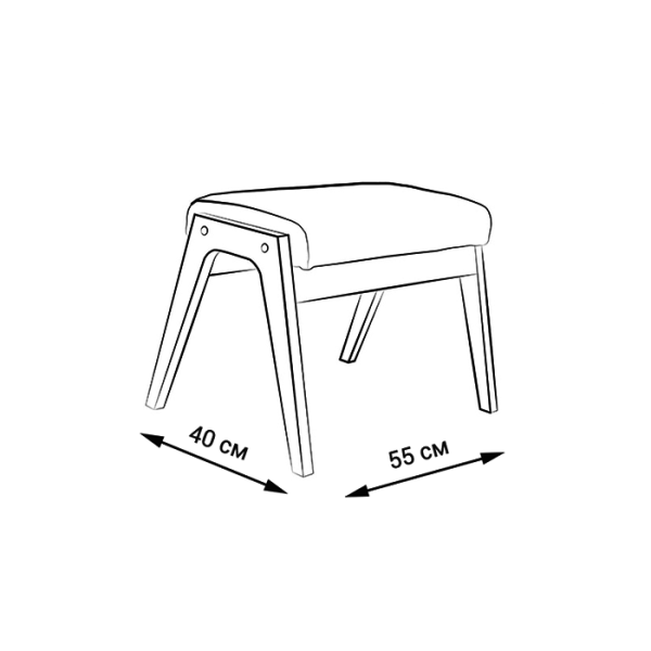 Банкетка Sputnik Callisto синяя — изображение 3