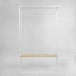 Вешалка в прихожую Hallra white светлый дуб