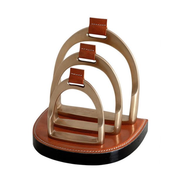 2266product_gallery_photo_f39919fb-e315-450b-b100-0936b18853c3.jpg Подставка для бумаг  Letter Rack Venture из металла и кожи  — изображение 1