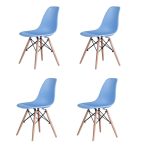 Набор из 4-х стульев Eames голубой