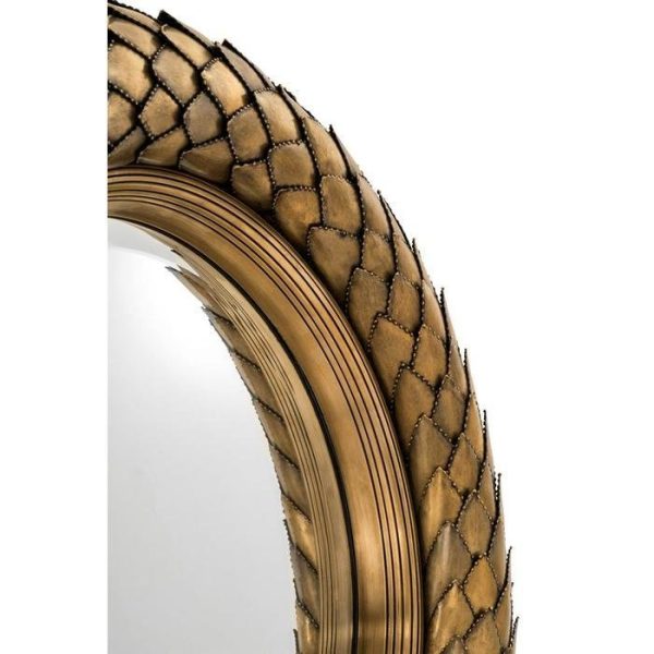 Настенное Зеркало  Laurel из античной латуни — изображение 3