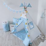 Стеганый игровой коврик Blue Zigzag 110х110 — изображение 4