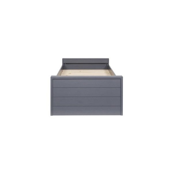 Кровать  DENNIS BED STEELGREY 90x200см — изображение 4