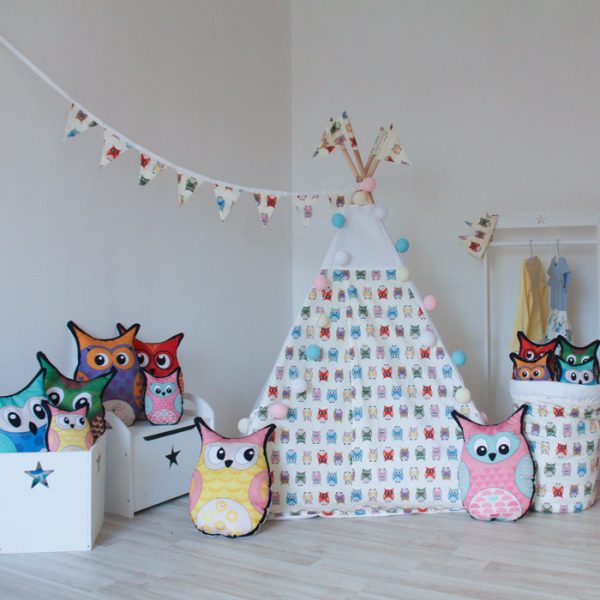 Тканевая корзина Funky Owl из 100% хлопка — изображение 7