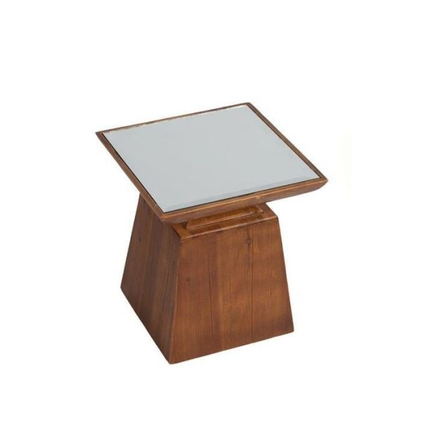 Журнальный столик Pompeza из дерева с зеркальной столешницей — изображение 3