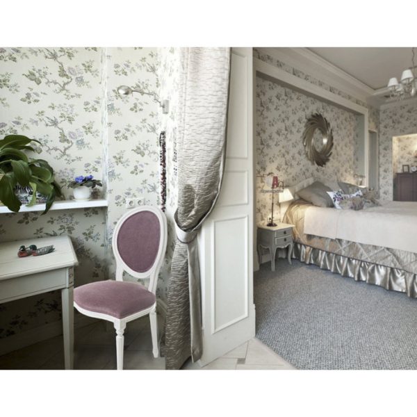 стул с мягкой обивкой лиловый — изображение 5