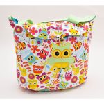 Сумка для игрушек Волшебные совы на пуговице хлопок