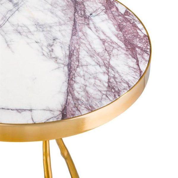 Кофейный Стол  со столешницей из мрамора белого цвета — изображение 3