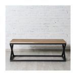 Журнальный стол Сrossroads из массива дерева и металла  — изображение 2