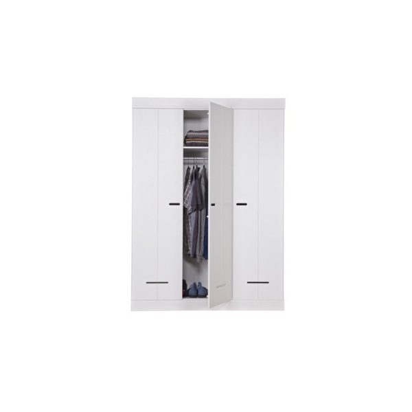 Шкаф-Гардероб  LOCK CABINET 3-DOOR WHITE PINE UNBRUSHED — изображение 4