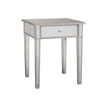 Прикроватный журнальный столик Felicity из мдф и стекла — изображение 3