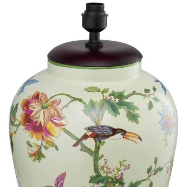 Настольная керамическая Лампа с белым абажуром — изображение 2