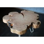 Журнальный стол из спила сосны thesarai Pine Flower 05 сосна — изображение 4