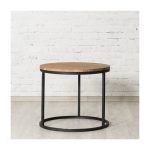 Журнальный столик Oslo из массива дуба и металла