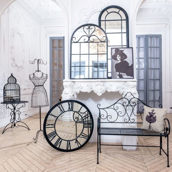 Настенное зеркало «Булонь» (черный антик) — изображение 4