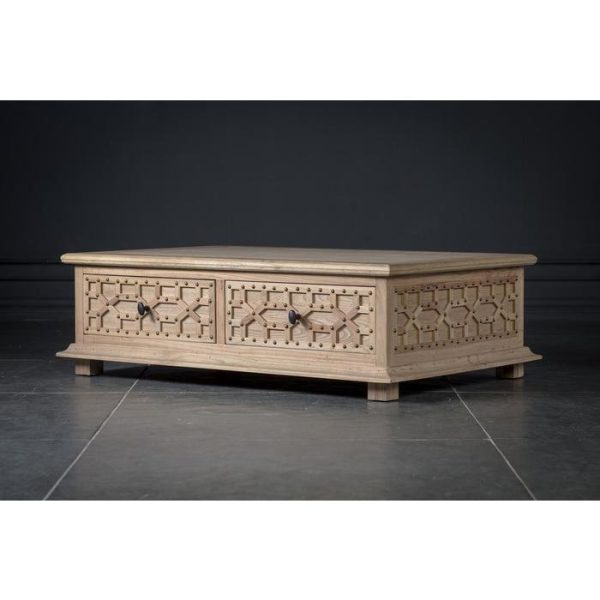 Столик кофейный с ящиками из массива дуба  — изображение 12