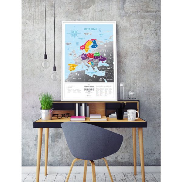 Карта travel map silver europe — изображение 4