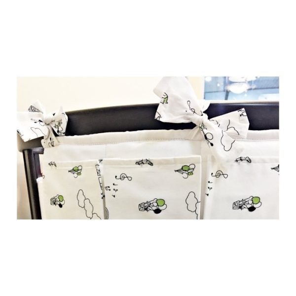 Карман декоративный EllipseFurniture L Белый Вставка Фантазия Зеленый — изображение 2