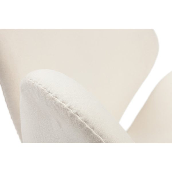 Кресло Swan Chair Кремового цвета — изображение 4